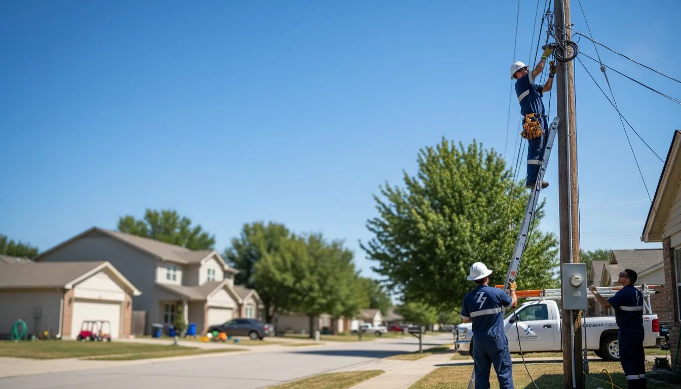 Residential electrician providing installation services in Smithtown, NY